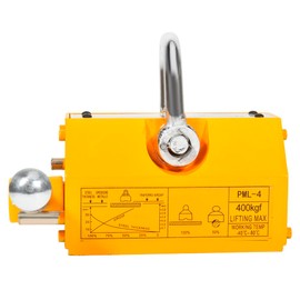 Lifting Magnet with Release, Permanent Lift Magnets, Heavy Duty Magnet for Hoist, Block, Shop CraneMagnetic Lifter, 400kg (880 lb) Pulling Capacity, 3.5 Safety Factor, Steel and Neodymium cciyu
