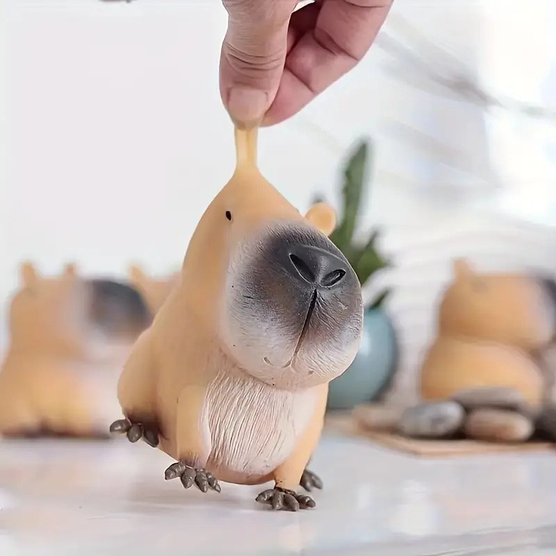 3 Pcs Capybara Squishy Toy for Squeezing & Fidgeting –