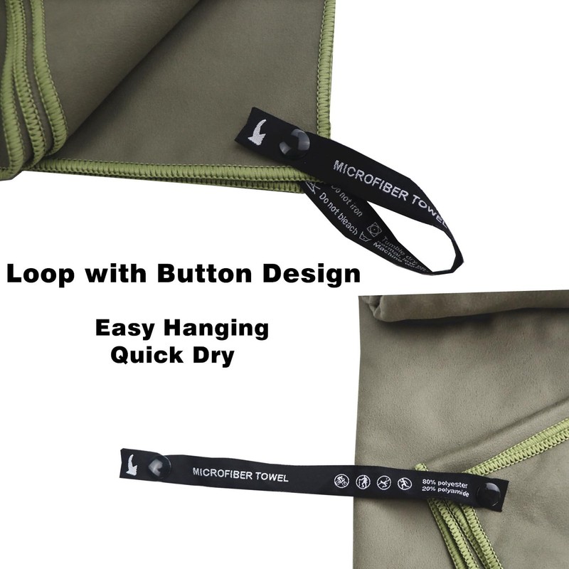 GUIFIER Microfiber Towel (152x76cm) Camping Towels Fast Drying, Travel Towel