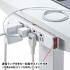 Sanwa Supply TAP-SP36MG-3 Lightning Guard Tap, 3P, 6 Counts, 9.8