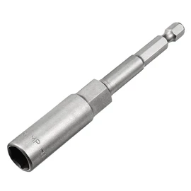 sourcingmap 1/4" Quick-Change Hex Shank 10mm Deep Socket Nut Setter Driver Drill Bit, 100mm Length, Metric No-Magnetic