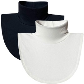 Turtleneck Dickies Women, Fake Turtleneck Half Mock Turtlenecks Dickies, Black White Dickie Collar Turtleneck Insert for Women, Detachable Faux Turtleneck Tops, Cotton