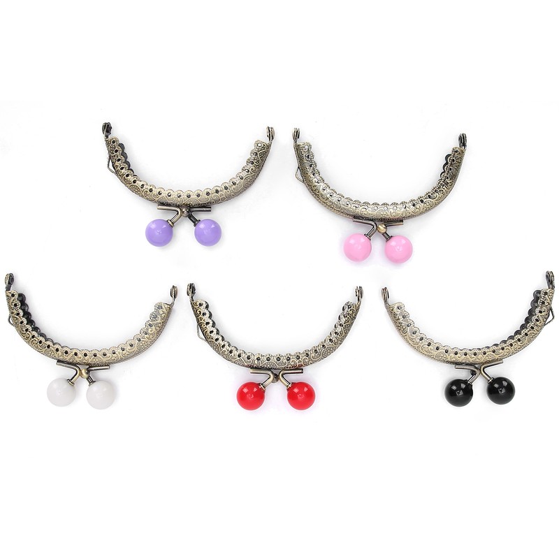 8.5cm Semicircle Embossing Kiss Lock Frame Lock Clip for Purse