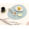 Le&amp;Me [Sisihosi] Le&amp;Me pebble double-sided leather table mat, orange /