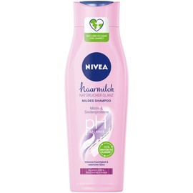 Nivea Hair Milk Natural Shine Mild Care Shampoo with Milk & Silk Proteins for Noticeably Healthy Hair, 250 ml