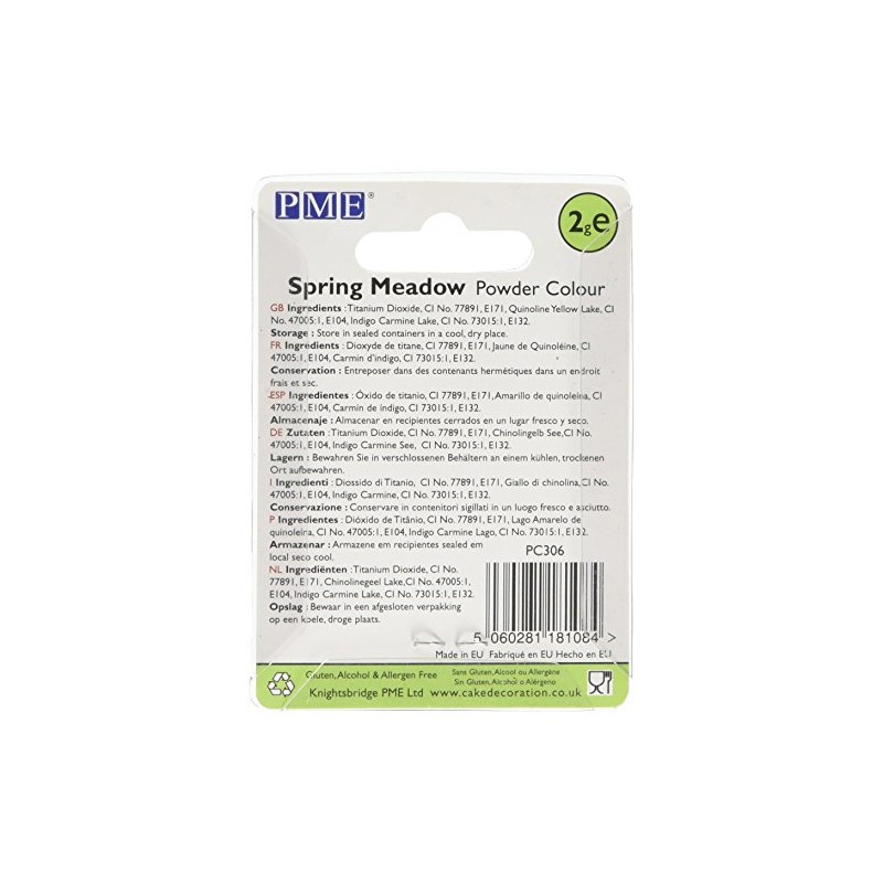 PME Edible Powder Colour Spring Meadow
