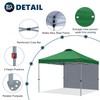 MASTERCANOPY 10x10 Durable Pop Up Canopy Tent with 1 Sidewall,