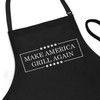 Funny BBQ Apron for Men - Make America Grill Again