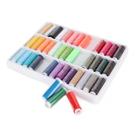 Hilo De Poliéster Kits De Hilo De Coser De 39 Rollos, Juego De Costura De Bordado De Poliéster De Color Para Accesorios De Ropa De Bricolaje Máquina De Coser A Mano Y A Máquina