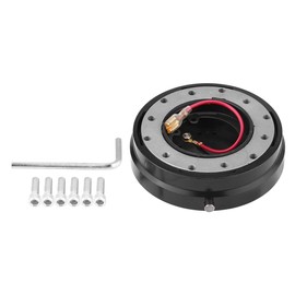 Acouto Adaptador de Liberación Rápida Volante Volante Universal Adaptador de Cubo de Liberación Rápida Kit para Coche de Carreras(Negro)              