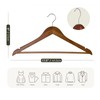 Ulimart Wooden Hangers 30 Pack,Heavy Duty Solid Wooden Clothes Hangers