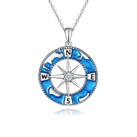 Fryneauy Mountain Pendant Necklace 925 Sterling Silver Mountain Necklace Nature Jewelry Gift for Hikers Campers Climbers Nature Lovers