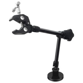 MingQiEven Helping Hands Soldering,360 Degree Rotation Hot Air Gun Frame, Camera Mounts Clamps Heat Gun Bracket Third Hand Tool for Soldering,Magnetic Helping Hands