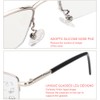 Metal Multifocal Fatigue Relief Reading Glasses Anti Blue Rays Presbyopic