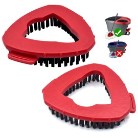 Scrub Brush Mop Heads Replacement Compatible with O ceda Spin Mop System (O-Cedar 1 Tank Spin Mop System Scrub Brush- 2 Pack)