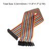 MECCANIXITY 1 Pcs IDC Rainbow Wire Flat Ribbon Cable FC-Female