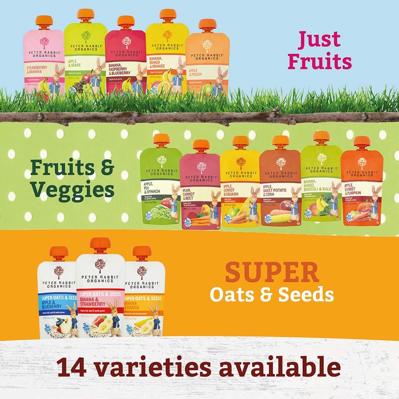Pumpkin Tree Peter Rabbit Organics Strawberry and Banana Pure Fruit