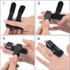 AWAVM Pack of 2 Black Trigger Finger Splint with Adjustable