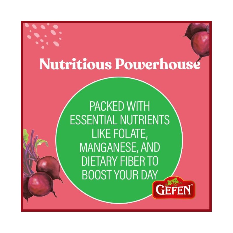 Organic Red Beets, Whole, Peeled & Cooked, 3 pack 17.6