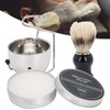 4pcs Shaving Brush Set Men Shaving Soap Brush Stainless Steel