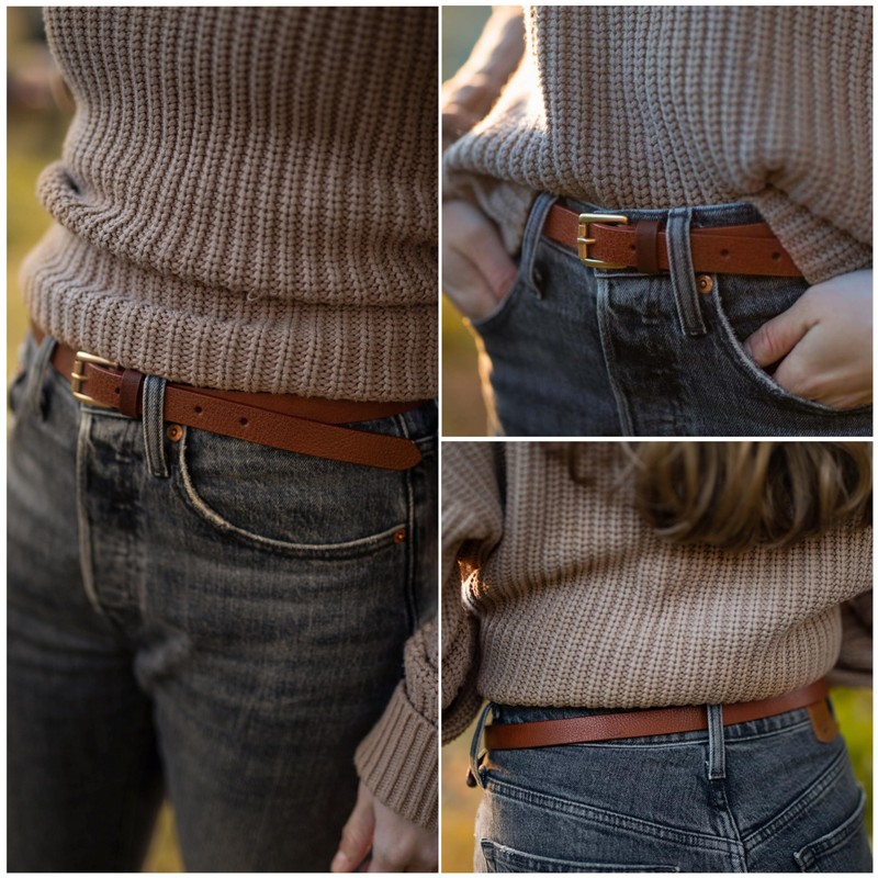 Gusti Genuine Leather Belt - Birgit Belt Leather Belt with