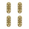 LIKERAINY 180 Degree Brass Flip Hinges Fitting Furniture Hinge for