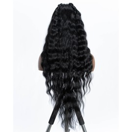 JOEDIR LUX Synthetic Fashion lace wig unique lace styling can be styled any way you like 26 Inches Curly Wig For Women's Everyday and Party Wear