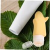 Baluue 4pcs Travel Refillable Toiletry Bottles Leak Travel Shampoo Containers