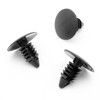 VVO Fasteners Black Plastic Clips.Front Wheel Housing Shell and Mudguard.Compatible