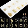 Thin Art Parts Gold for Nail & Resin, 12 Types
