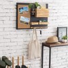 MyGift 25 x 19 Inch Wall Mounted Dual Tone Solid