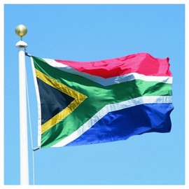 3x5 Ft (90 X 150cm) South Africa Flag Large Flag of South Africa with 2 Brass Grommets South African National Flag For Party Festival Celebration Sport Activities Garden Home Indoor Outdoor Decoration