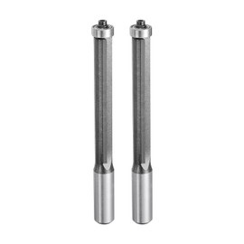 sourcing map 2pcs Flush Trim Router Bit 1/2" Shank 1/2" Cutting Dia Carbide Tipped Top Bearing Router Bit Straight Template Router Bit for Woodworking Trimming