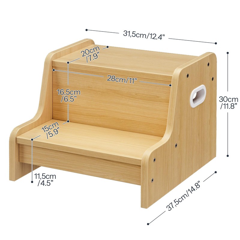 HOOBRO Step Stool for Kids, Two Step Toddler's Stool, Kids
