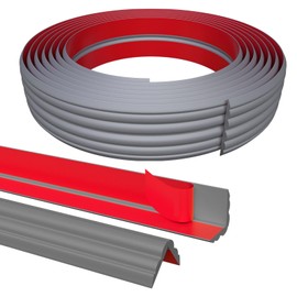 Pluden Flexible Wall Corner Protector Moulding Trim, Peel and Stick Inside & Outside Wall Corner Guards Edge Protector, 1.6In x 10.5FT Self Adhesive Molding Trim Strip for Edge Ceiling