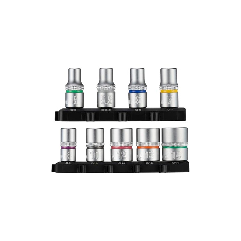 Vessel TD-BS16 Bit Set, 9-piece Socket, Socket H5, H5.5, H6,