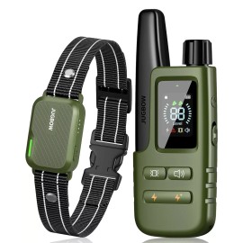 Jugbow Dog Shock Collar 3300ft Training Collar With Remote 4 Training Mode Rechargeable