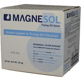 Magnesol Deep Fryer Oil Filter Powder, Deep Fryer Oil Saver, Helps Save Cooking Oil & Remove Impurities, Extends Oil Life, Frying Oil Purifier, Fry Oil Filtration by Dallas Group (1x 22 lb. Bulk Box)