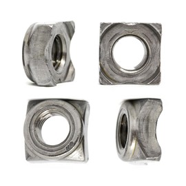 M8 Square Weld Nuts Plain Steel Weldable Nuts for Welding DIN 928 (Pack of 20)