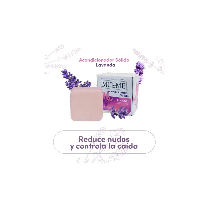 Acondicionador Solido Mu&me Lavanda 140gr