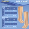 OUIVIAL Zipper Compression Socks Close Toe 2 Pairs for Women&Men