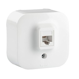 Legrand, Surface-Mounted UAE/RJ11 Telephone Socket for Wall Mounting 782414