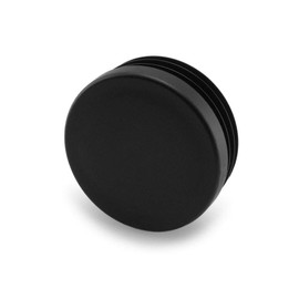 GLEITGUT 4 x Lamellar Plugs Black Round Tube Plugs in Large Selection Chair Plugs (44.1-46.5 mm)