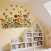 2PCS BMYUK Window Sticker Spring Window Sticker Garden Flowers Summer