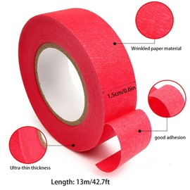 dinghaole 8 Rolls Rainbow Tape Painting Set, Coloured Tape, Writable Masking Tape for DIY Crafts & Labeling - Art Supplies 8 Color Rolls, 15mm Wide