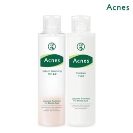 Acnes 세범 밸런싱 스킨 200ml +모이스처 플루이드 150ml Sebum Balancing Skin 200ml + Moisture Fluid 150ml