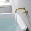 SUMERAIN Wall Mount Bathtub Faucet Tub Filler with Valve, Brushed