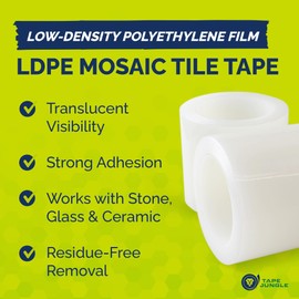 Alanson Products Mosaic Tile Tape - Low-Density Polyethylene Film (LDPE)
