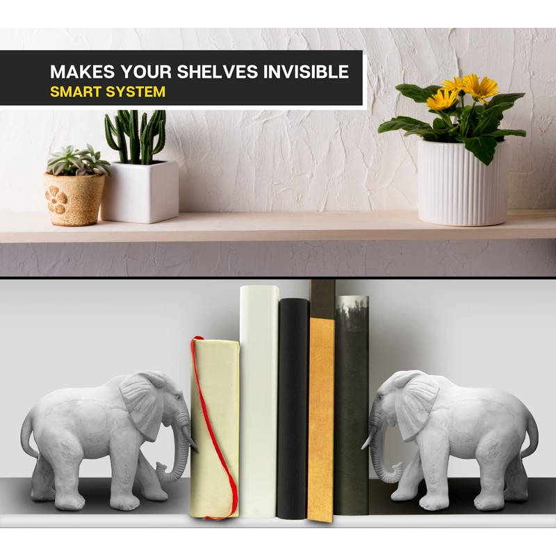 DOJA Barcelona Floating Bracket for Intelligent Shelves 76 x 19