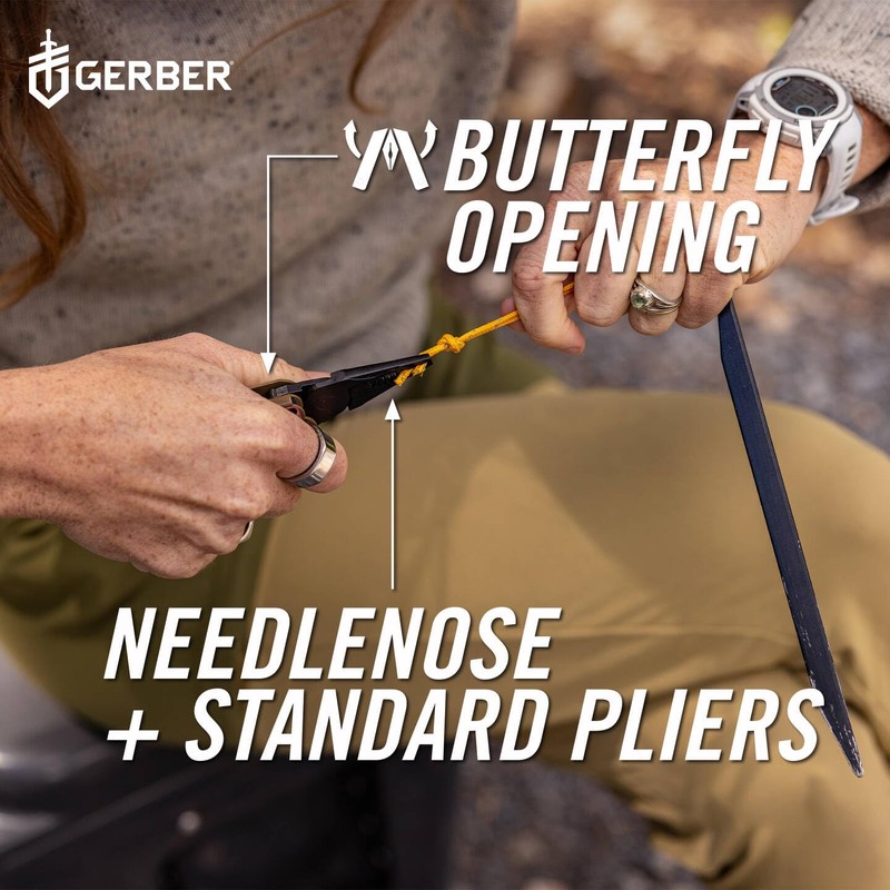 Gerber Stakeout Spark 1070226 Multi-Tool with 10 Functions, Camping Tool